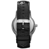 Emporio Armani Renato Black Dial Leather Strap Watch For Men - AR2411