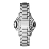 Fossil Architect Automatic Silver Dial Silver Steel Strap Watch for Women - ME3057