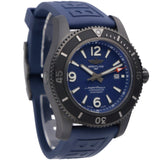 Breitling Superocean Automatic 46mm Blue Dial Blue Rubber Strap Watch for Men - M17368D71C1S1