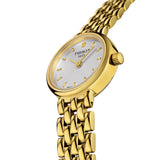 Tissot T Lady Lovely Silver Dial Gold Steel Strap Watch For Women - T058.009.33.031.00