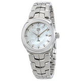 Tag Heuer Link Quartz Diamonds Mother of Pearl Dial Silver Steel Strap Watch for Women - WBC1312.BA0600