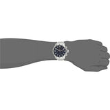 Tommy Hilfiger Trent Chronograph Blue Dial Silver Steel Strap Watch for Men - 1791053