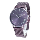 Coach Perry Purple Dial Purple Mesh Bracelet Watch for Women - 14503484