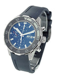 IWC Aquatimer Chronograph Blue Dial Blue Rubber Strap Watch for Men - IW376711