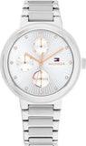 Tommy Hilfiger Joy Chronograph Silver Dial Silver Steel Strap Watch For Women - 1782532