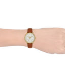 Michael Kors Pyper Quartz Silver Dial Brown Leather Watch For Women - MK2740