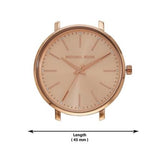 Michael Kors Pyper Three-Hand Rose Gold Dial Rose Gold Steel Strap Watch For Women - MK3897