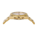 Guess Exclusive Multi Color White Dial Gold Steel Strap Watch for Women - GW0457L1