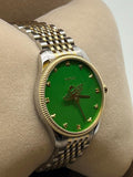 Gucci G Timeless Quartz Green Dial Two Tone Steel Strap Watch For Men - YA1264182