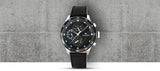 Tommy Hilfiger Trent Chronograph Quartz Black Dial Black Leather Strap Watch For Men - 1791810