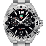 Tag Heuer Formula 1 Quartz Black Dial Silver Steel Strap Watch for Men - WAZ111A.BA0875