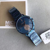 Michael Kors Portia Blue Dial Blue Stainless Steel Strap Watch for Women - MK3680