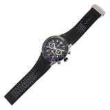 Tag Heuer Carrera Automatic Chronograph Steel & Ceramic Black Dial Black Rubber Strap Watch for Men - CBG2A1Z.FT6157