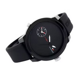 Tommy Hilfiger Denim Black Dial Black Rubber Strap Watch for Men - 1791326