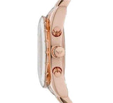 Emporio Armani Sportivo White Dial Rose Gold & White Steel Strap Watch For Women - AR5942