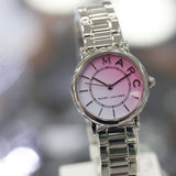 Marc Jacobs Roxy Pink Dial Silver Steel Strap Watch for Women - MJ3554