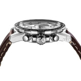 Tissot Supersport Chrono Silver Dial Brown Leather Strap Watch for Men - T125.617.16.031.00