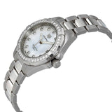 Tag Heuer Aquaracer White Mother of Pearl Dial Silver Steel Strap Watch for Women - WBD1315.BA0740