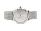 Calvin Klein Minimal Silver Dial Silver Mesh Bracelet Watch for Women - K3M2212Z