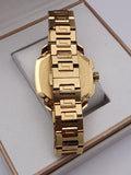 Versace Dylos Chronograph Gold Dial Gold Steel Strap Watch for Men - VQC040015