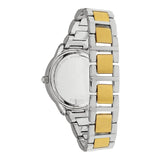 Fossil Jesse Crystals White Dial Two Tone Steel Strap Watch for Women - ES2409