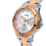 Guess Mist Quartz Silver Dial Two Tone Steel Strap Watch For Women - W0443L4