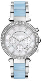 Michael Kors Parker White Dial Two Tone Steel Strap Watch for Women - MK6138