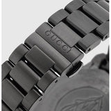 Gucci Dive Quartz Black Dial Black Steel Strap Watch For Men - YA136205