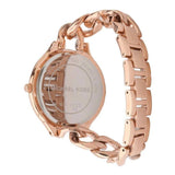 Michael Kors Slim Runway Rose Gold Dial Rose Gold Steel Strap Watch for Women - MK3223