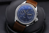 Breitling Premier B15 Duograph 42 Blue Dial Brown Leather Strap Watch for Men - AB1510171C1P1