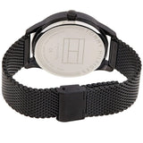 Tommy Hilfiger Brooklyn Black Dial Black Mesh Bracelet Watch for Men - 1791507