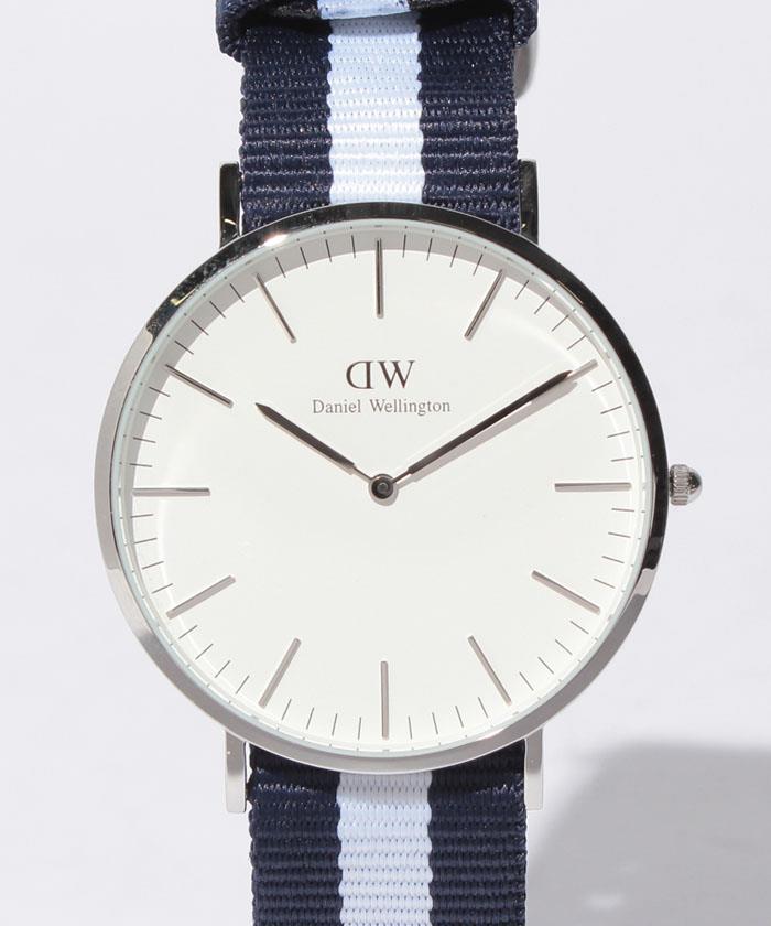 Daniel Wellington Classic Glasgow White Dial Two Tone NATO Strap Watch For Men - DW00100018