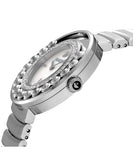 Swarovski Lovely Crystal Mother of Pearl Dial Silver Steel Strap Watch for Women - 1160307