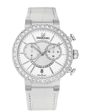 Swarovski Citra Sphere Chronograph White Dial White Leather Strap Watch for Women - 5027127