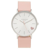 Coach Perry Silver Dial Pink Leather Strap Watch for Women - 14503516