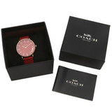 Coach Perry Red Dial Red Leather Strap Watch for Women - 14503852