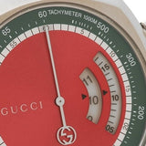 Gucci Grip Quartz Chronograph Red Dial Two Tone NATO Strap Watch for Men - YA157304