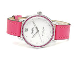 Coach Delancey White Dial Red Leather Strap Watch for Women - 14502879