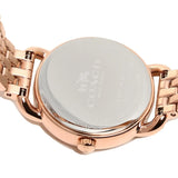 Coach Delancey White Dial Rose Gold Steel Strap Watch for Women - 14502242