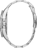 Guess Atlas Chronograph Silver Dial Silver Steel Strap Watch For Men - W0668G7