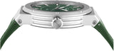 Salvatore Ferragamo F-80 Classic Green Dial Green Rubber Strap Watch for Men - SFHY02722