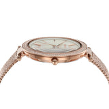 Michael Kors Darci Quartz Mother of Pearl White Dial Rose Gold Mesh Bracelet Watch For Women - MK4519