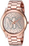 Michael Kors Slim Runway Rose Gold Dial Rose Gold Steel Strap Watch for Women - MK3591