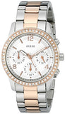 Guess Mini Spectrum Quartz Silver Dial Two Tone Steel Strap Watch For Women - W0122L1