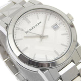 Burberry The City White Dial Silver Steel Strap Watch for Women - BU9144