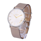 Coach Perry White Dial Beige Leather Strap Watch for Women - 14503157