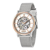 Maserati Epoca Automatic White Dial Silver Mesh Bracelet Watch For Men - R8823118001