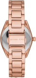 Michael Kors Janelle Multifunction Rose Gold Two Tone Steel Strap Watch For Women - MK7132