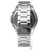 Tommy Hilfiger Luke Chronograph Black Dial Silver Steel Strap Watch for Men - 1791104