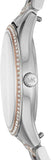 Michael Kors Lauryn Quartz Mother of Pearl White Dial Two Tone Steel Strap Watch For Women - MK4366